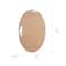 Classic Black Oval Metal Framed Beveled Vanity Wall Mirror - 23" x 29"